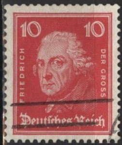 Germany 355 (used) 10p Frederick the Great, carmine (1926)