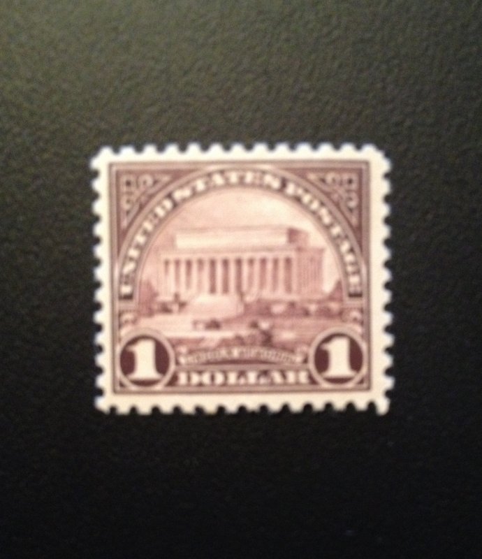 Stamp Geek Scott #571 Lincoln Memorial, Flat Press Perf 11, MINT, VF/XF, NH, OG