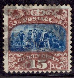 US Stamp #119 USED SCV $190. Intense color.