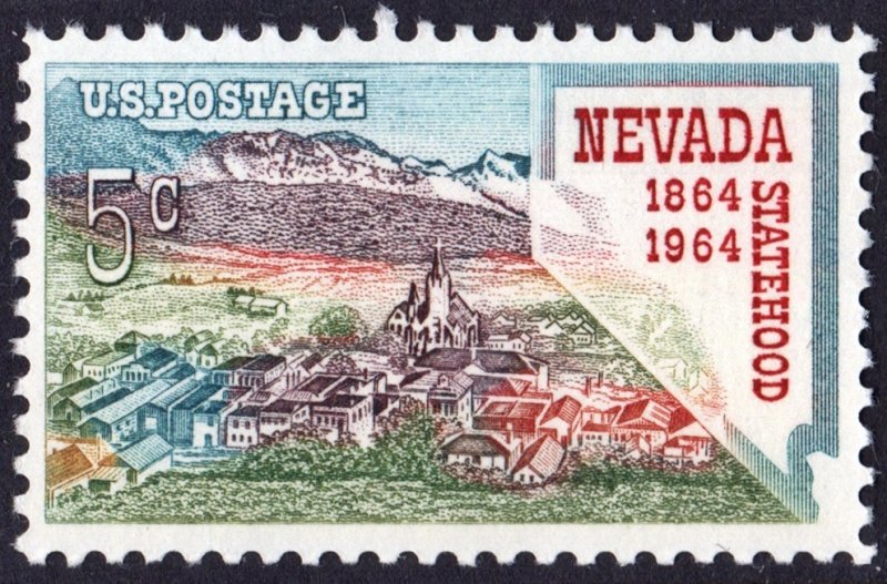 SC#1248 5¢ Nevada Statehood Issue (1964) MNH