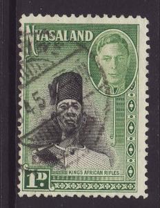 1945 Nyasaland 1d Fine.Used SG145