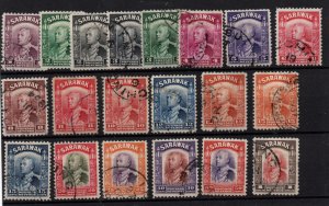 Sarawak 1934-41 Brooke fine used set to $1 SG106-120 WS37032