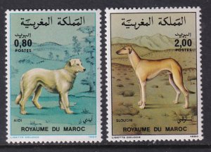 Morocco 593-594 Dogs MNH VF