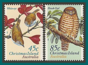 Christmas Island 1996 Land Birds, MNH 399-400,SG428-SG429