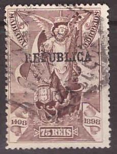 Portugal Scott 203 Used Republic opt on Vasco da Gama Madeira Issue