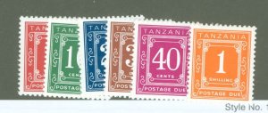 Tanzania #J1-J5 Mint (NH) Single (Complete Set)