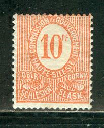 Upper Silesia Scott # 4, mint hr