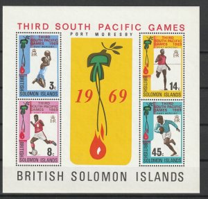 Solomon Islands MNH S/S 3rd South Pacific Games 1969