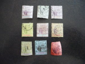 Stamps - Mauritius - Scott# 91-93,96-100,104 - Used Part Set of 9 Stamps