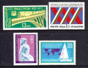 Bulgaria 1977 Mint MNH Accumulation SC 2470,2484,2493,2509