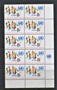 STAMP STATION PERTH United Nations # Block of 10 MNH 1972