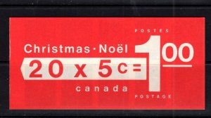 Canada #BK73a (1969 Christmas booklet) tab left VFMNH CV $9.00
