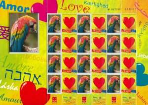 ISRAEL 2014 - 2015 BIRDS ARA MACAW PARROT SHEET MNH  