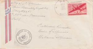 United States Fleet Post Office 6c Transport 1945 U.S. Navy Navy 3247 Mine As...