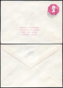 ES106 2.5p Rose pink STO Envelope USED at the House of Commons also with Seal