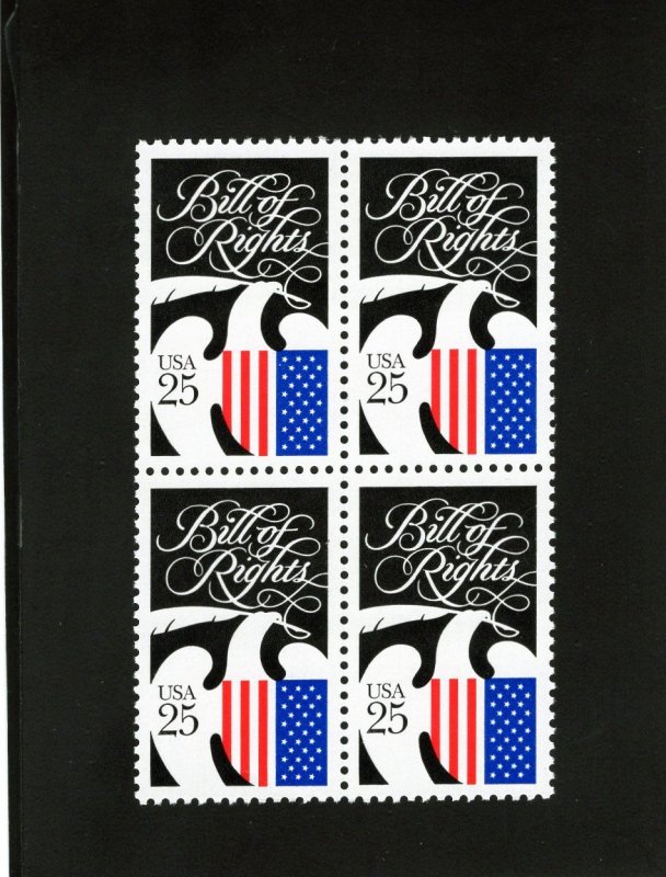 2421 Bill of Rights, MNH blk/4