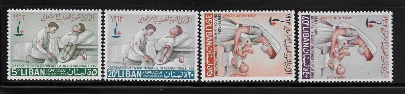 Lebanon 1963 Centenary of International Red Cross MNH