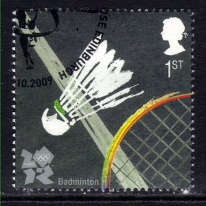 GB 2009 QE2 1st Olympic & Paralympics Badmington SG 2988 Ex Fdc ( D1449 )