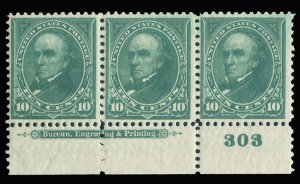 United States, 1894-95 #273 Cat$1,000, 1895 10c dark green, bottom margin hor...