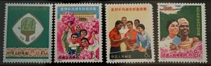 China PRC 1971 Sc.1076-1079 Afro-Asian Table Tennis Games MNH China Post N5