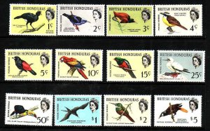 British Honduras-Sc#167-78- id6-unused NH QEII set-1962-