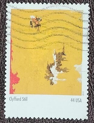 US Scott # 4444f; used 44c C Still painting from 2010; VF centering; off paper