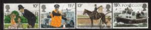 Great Britain Sc 875-8 1979 London Police stamps used