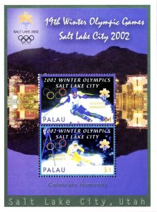 Palau 2002 MNH Stamps Souvenir Sheet Scott 679a Sport Olympic Games Skiing