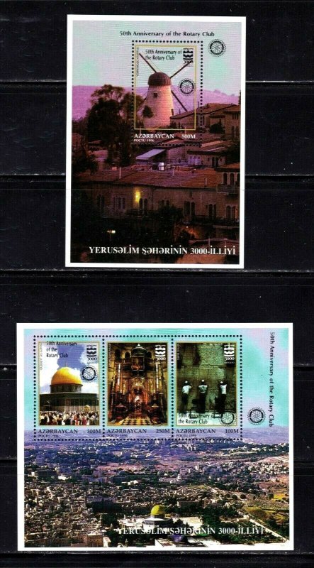 Azerbaijan         643 & 644       set of 2 sheets    MNH    Souvenir Sheet