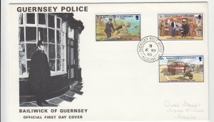 Guernsey Police 1980 FDC pmk Alderney