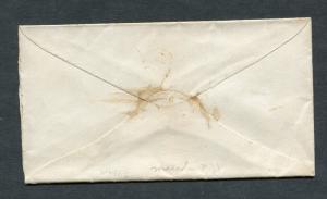 Postal History - Macedon NY 1865 Black Grid Cancel 3c Washington Stamp B0234