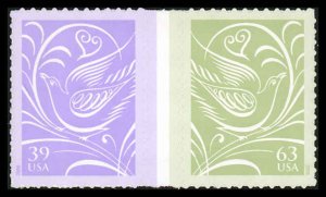 USA 3999b Mint (NH) Gutter Pair