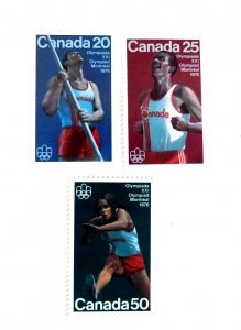 Canada #664-6, mint/NH/VF 21st Olympic Games,  Montreal, 1975