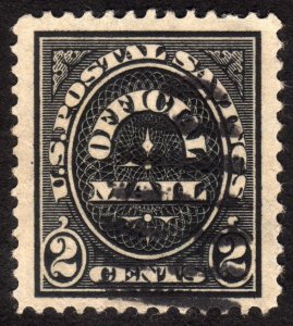 1911, US 2c, Postal Savings, Used, well centered, Sc O125