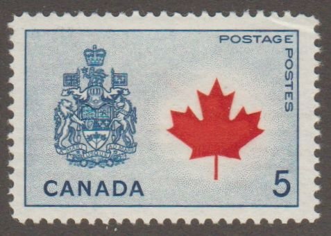 Canada 429A  coat of arms and maple leaf -  MNH