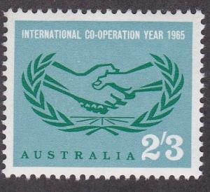 Australia #  392, International Cooperation, Hinged, 1/3 Cat.