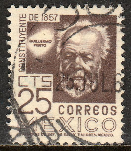 MEXICO 897A, 25c Cent of Constitution. Used. F-VF. (1096)