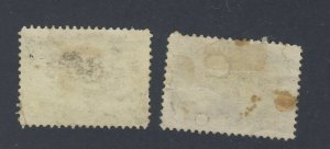 2x Newfoundland Used Stamps #54 -5c Seal #47-2c Codfish F/VF Guide Value=$42.00