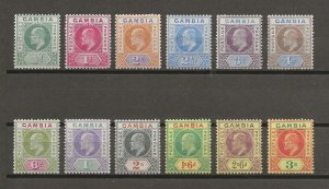 GAMBIA 1902/05 SG 45/56 MINT Cat £250