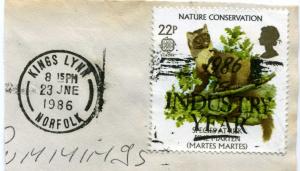 Great Britain Nature Conservation on Piece Slogan Canceled