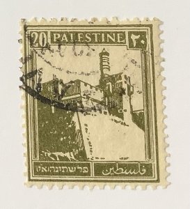 Palestine 1927-42  Scott 77 used - 20m,  Citadel Tower of David