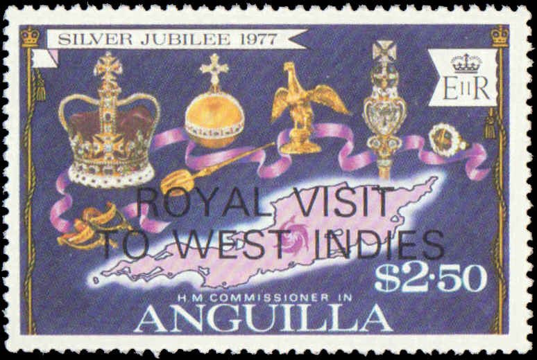 Anguilla #297-300, Complete Set(4), 1977, Royality, Never Hinged