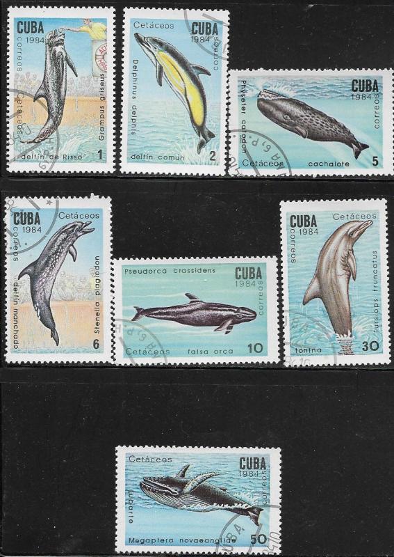 Cuba SC# 2677-2683 Marine Mammals