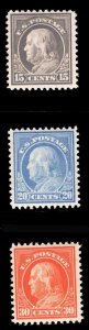 MOMEN: US STAMPS #514-516 MINT OG NH VF LOT #78395