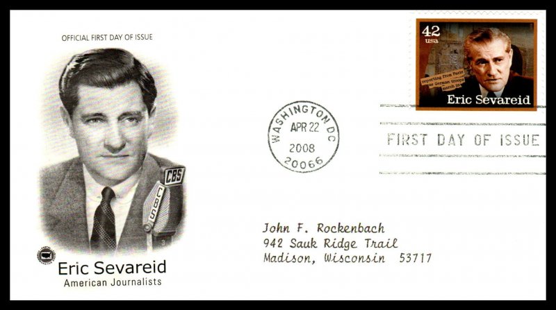 US 4248-4252 Journalists PCS Set of Five Typed FDC