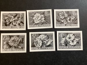 ICOLLECTZONE Austria Mic 1145-50 Black Proof Set XF NH Flowers