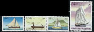 Nevis 114-17 MNH 1980 Boats (fe9809)