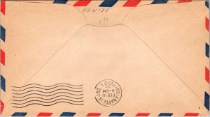 FFC 1950 - US Airmail RT AM 88 Seg #1 - Cincinnati Oh to Indianapolis Ind - F508