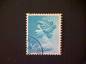 Great Britain, Scott #MH22, used(o), 1972, Machin: Queen Elizabeth II, ½p