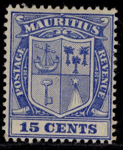 MAURITIUS EDVII SG189, 15c blue, M MINT. Cat £19.